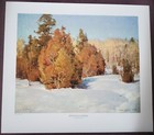 SIGNED Print by Clyde Aspevig "Winter Junipers" #141/190 — photo 1