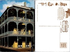 Postal Continental Lace Iron Balcones Cuarto Francés Nueva Orleans