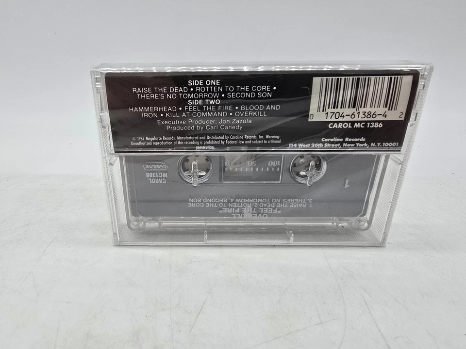 Overkill Feel The Fire Cassette Tape Megaforce Records Brand New Factory Sealed - Image 3 of 4