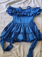 Blue Vintage Martha  s Miniatures We  re Fussy Full Circle Pageant Dress Sz R4