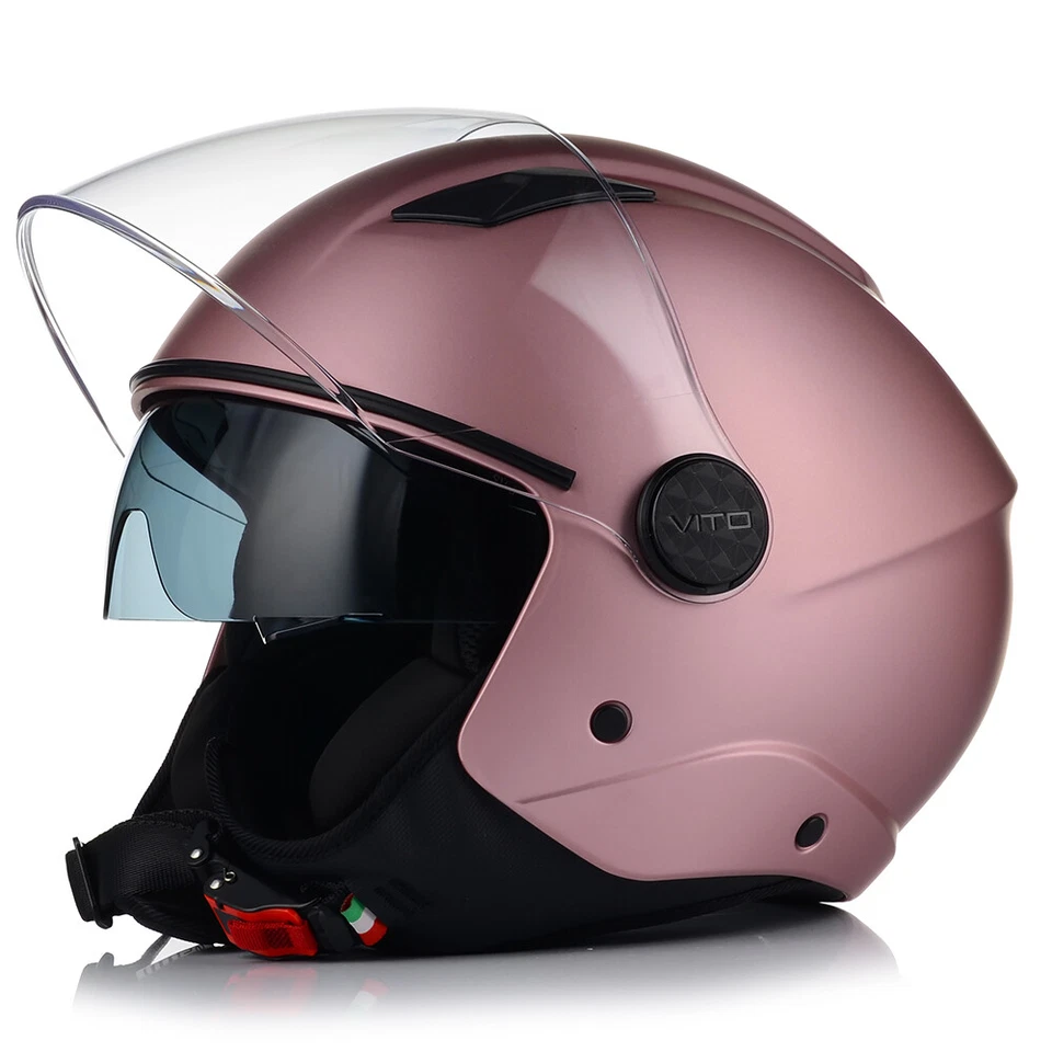 Jethelm Motorradhelm | VITO SARENTA | HELM mit integrierter Sonnenblende Roller - Bild 2 von 4