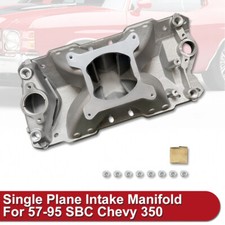 Satin Single Plane Intake Manifold 3500-8000rpm Fits Chevy Sbc 350 1957-1995
