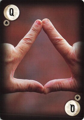 Pink Floyd Dark Side of the Moon Single Swap Playing Card Queen of Clubs