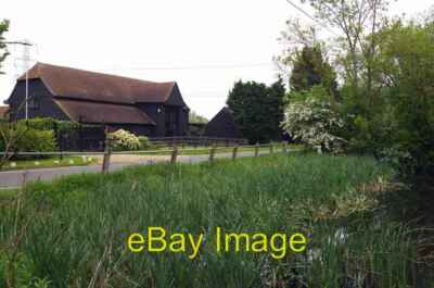 Photo 6x4 Pond & Waterhales Farm Idyllic except the gentle whoosh of the  c2015