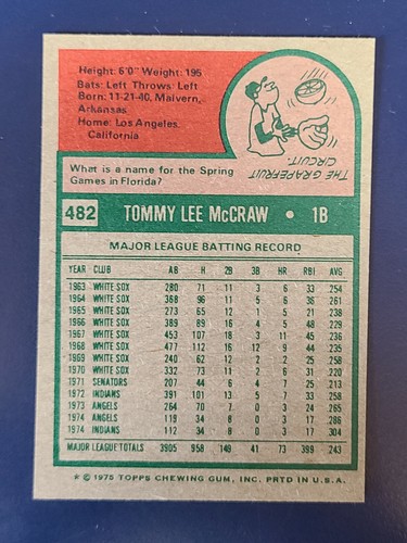 Mini tarjetas de béisbol Topps 1975 completan tu conjunto que elijas elegir cada una #441 - 660 - Imagen 27 de 161