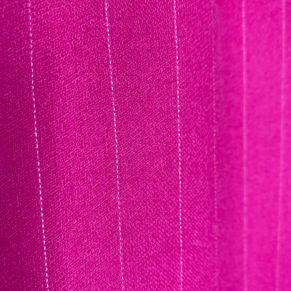 Traje falda yves saint laurent talla 42 rosa rayas vintage conjunto de 2 piezas francia Foto 4 de 4