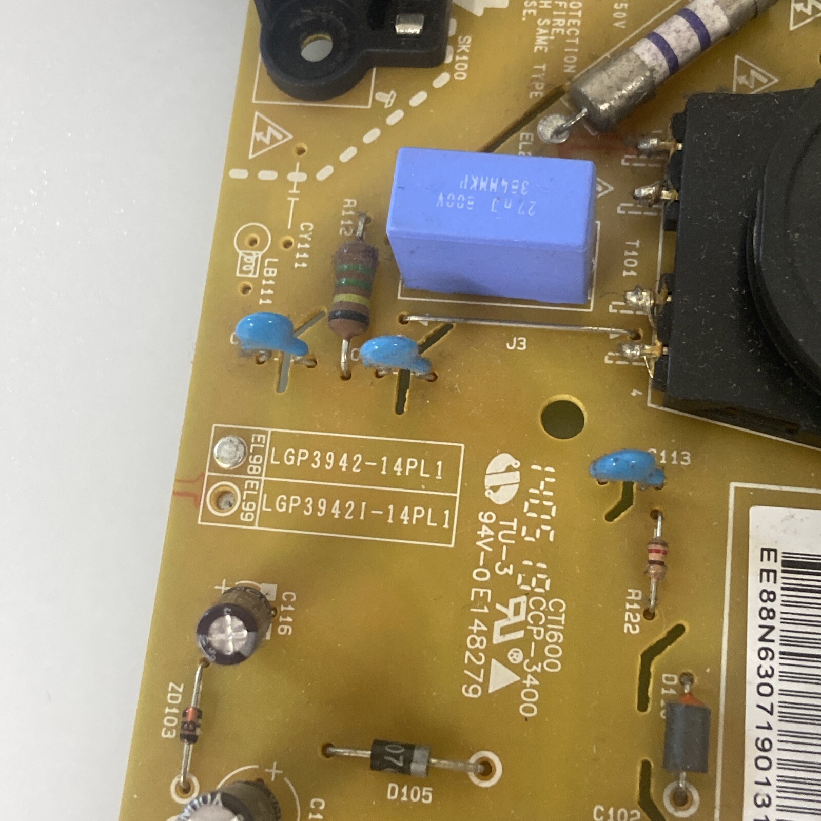 EAX65423701 LG3942-14PL1 PSU FROM 42LB570V 42LB670V SCREEN HC420DUN ...