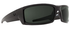 NEW Spy General ANSI RX Sunglasses-Black-HD Plus Gray Green Lens