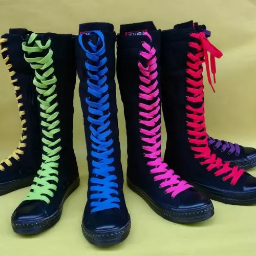 Girls knee high tennis shoes clearance