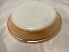Fire King Vintage Peach Lustre 9" Pie Plate Made In USA Anchor Hocking #460 9 In