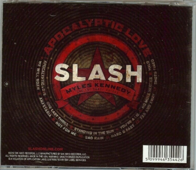 「SLASH」 LP 海外盤 Slash / Kennedy, Myles & the Conspirators - Apocalyptic Love (Gold