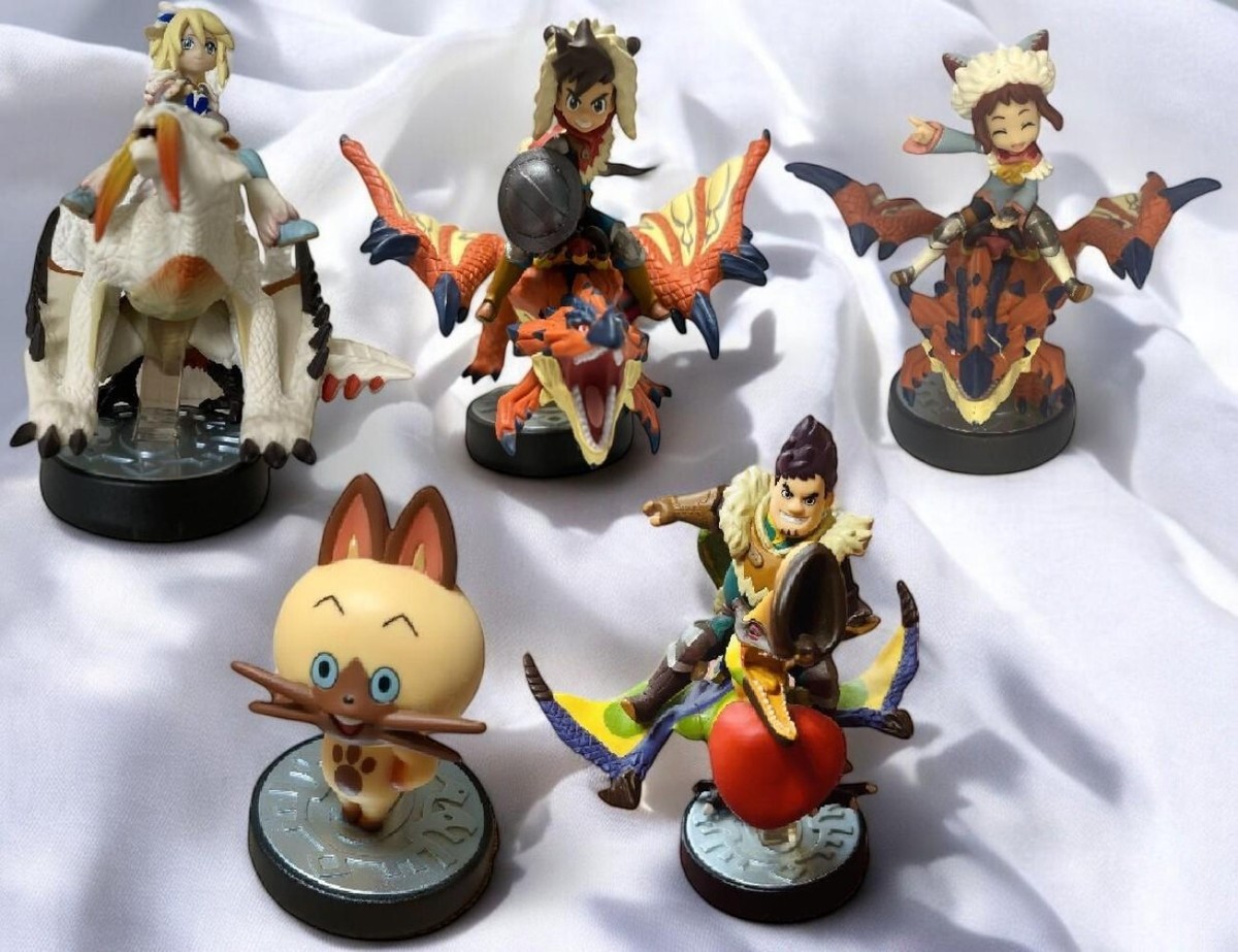 amiibo アミーボ モンスターハンター 5体セット Monster Hunter amiibo Stories set of 5 Nintendo 3DS Wii U