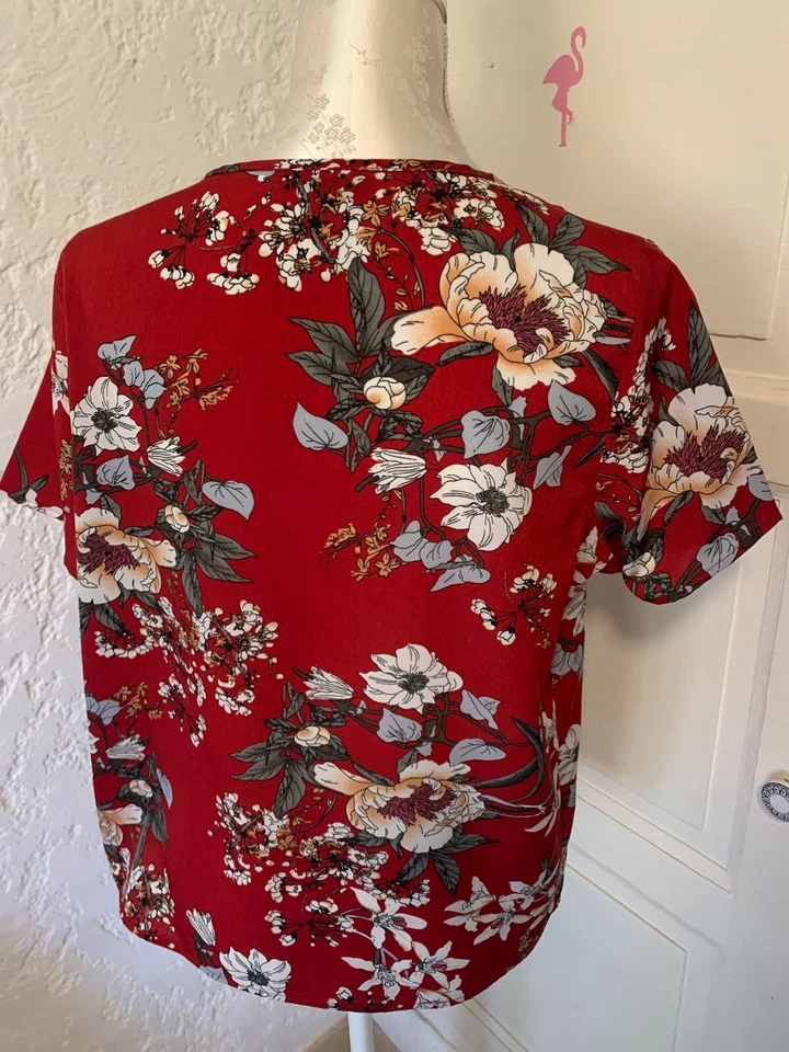 Haut shein manches courtes taille 42 motifs fleurs comme neuf - Photo 4/4