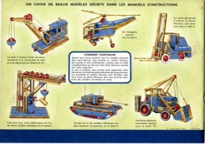 Manuel Meccano Ancien Modèle 5A De 1957 Très Bon état
