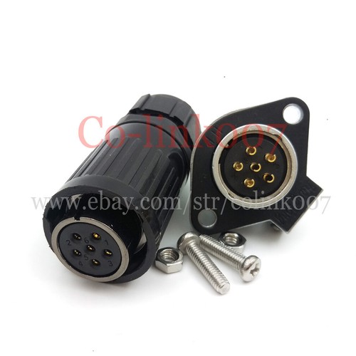 IP67 6pin Waterproof Connectors,Industrial Electric Aviation Auto Power Plug 15A - Picture 5 of 7