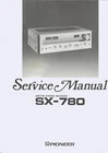 Service Manual For Pioneer SX-780
