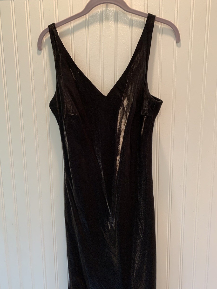 black skinny dress TA3 Squarey Long Sleeve Dress - Black - 2X main image 1