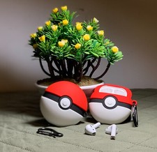 Protective Pokeball AirPod Case For Apple AirPods 1/2, AirPods Pro, and AirPod 3