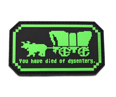 STINKING PATCH CO. You Have Died of Dysentery PVC Rubber Tactical Patch | Oregon Trail Inspired