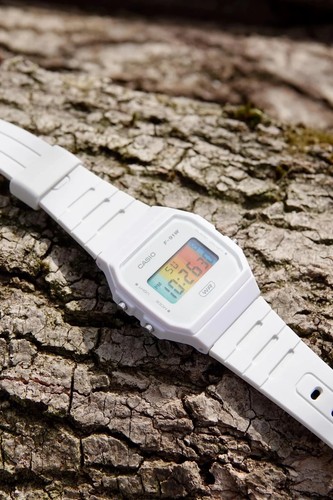 White Springtime β Modified Watch Based on Casio F-91W β White Digital Watch edc - Picture 7 of 11
