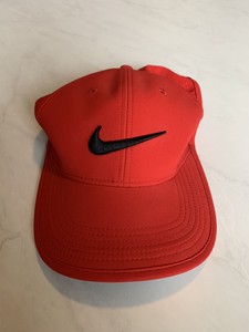 red nike dad hat