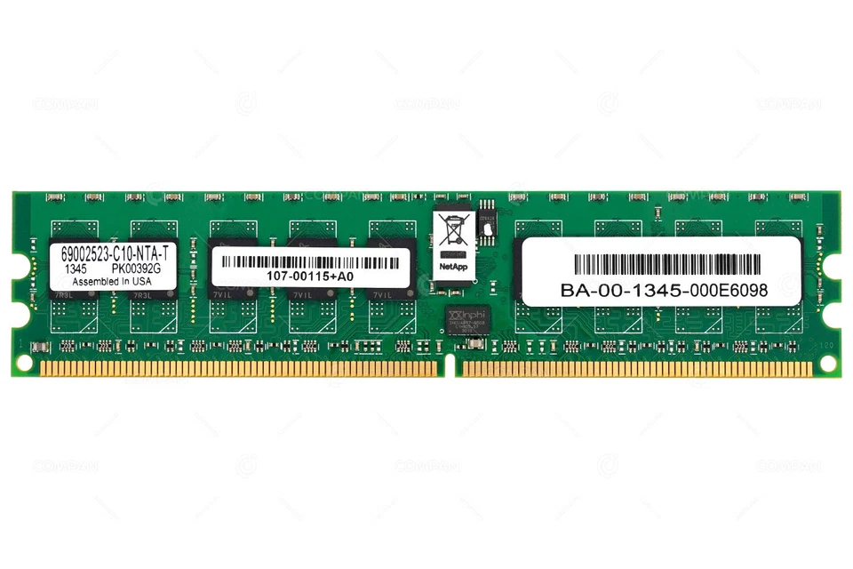 107-00115 NETAPP DDR2 2GB NVRAM MEMORY 667 MHz FOR FAS3250 FAS3220 V3320 - Image 2 of 4