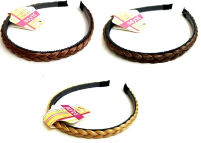 DIADEMA TRENZA - CASTAÑO OSCURO - RUBIO MEDIO - CAOBA ACCESORIOS PELO Elige tono