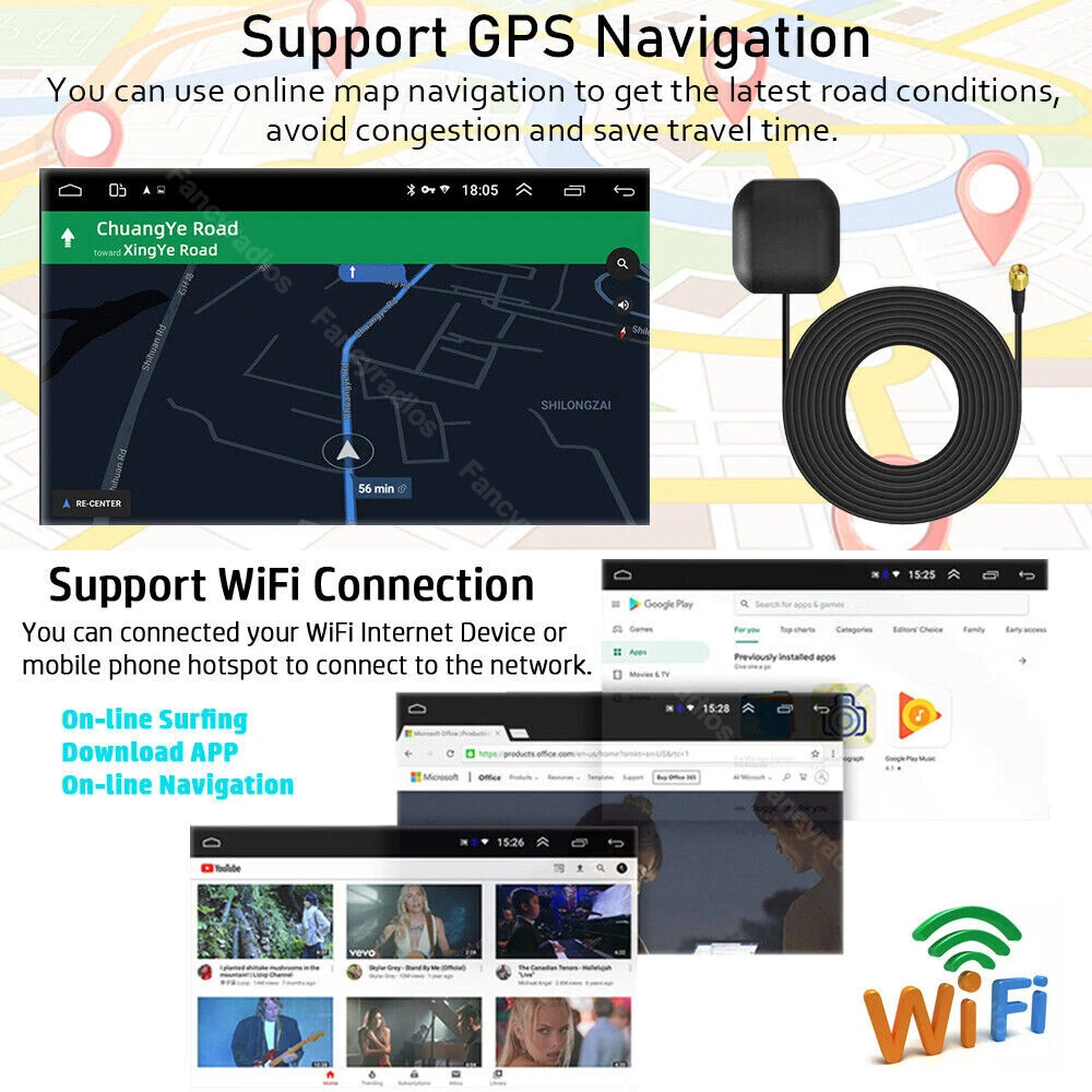 Android 13.0 Apple Carplay Car Radio Stereo GPS WIFI For Toyota Tacoma 2005-2013 Android 13.0 Apple Carplay Car Radio Stereo GPS WIFI For Toyota Tacoma 2005-2013