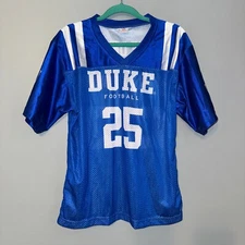 EUC Duke Blue Devils Football Jersey Mesh Bleed Blue Fan GRIND Unisex Medium