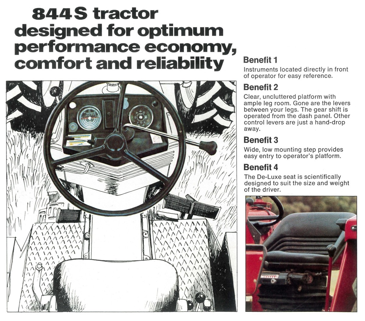 IH International 844S Tractor Sales Color Brochure 64kW 87 hp 4  