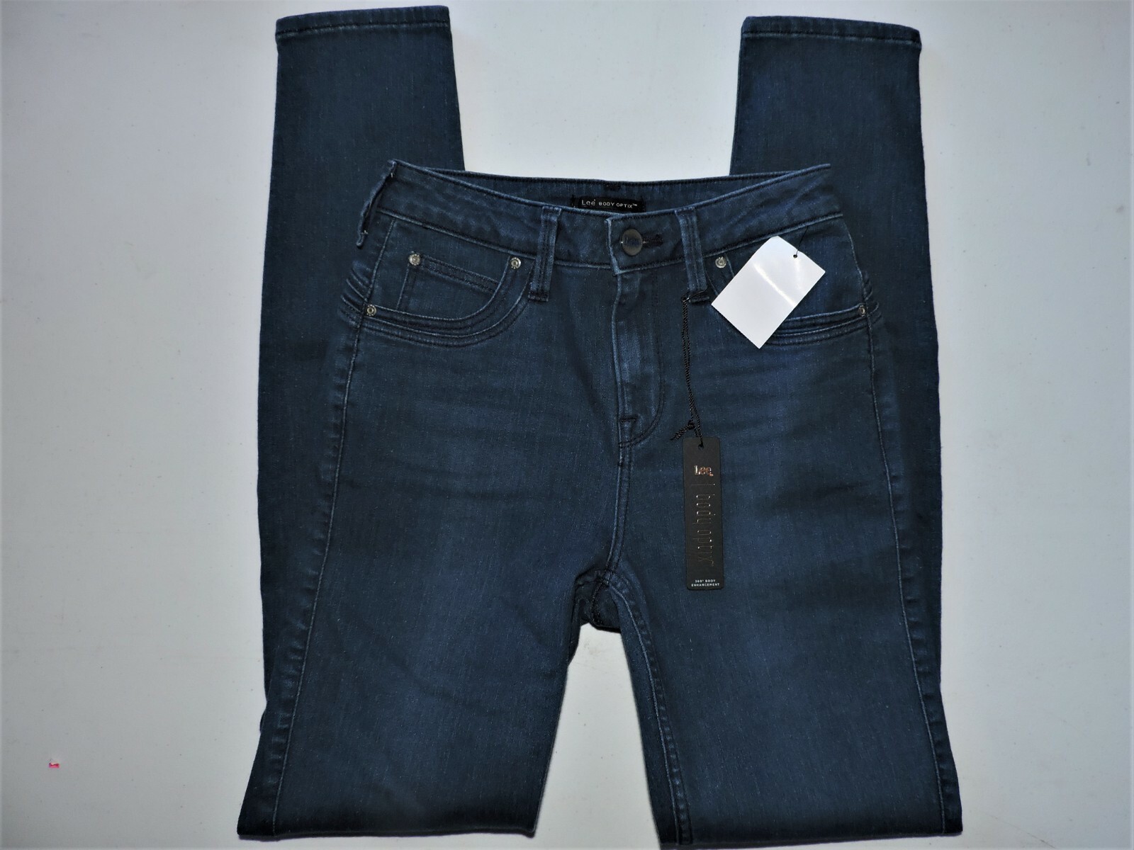 Women's Lee Body Optix B101402 Mid Rise Skinny Jean Bright Mid