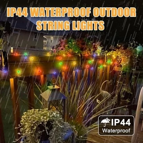 Cadena de luces Rose Bud, 8 modos regulables con control remoto, 33 pies 80 luces LED Foto 2 de 4