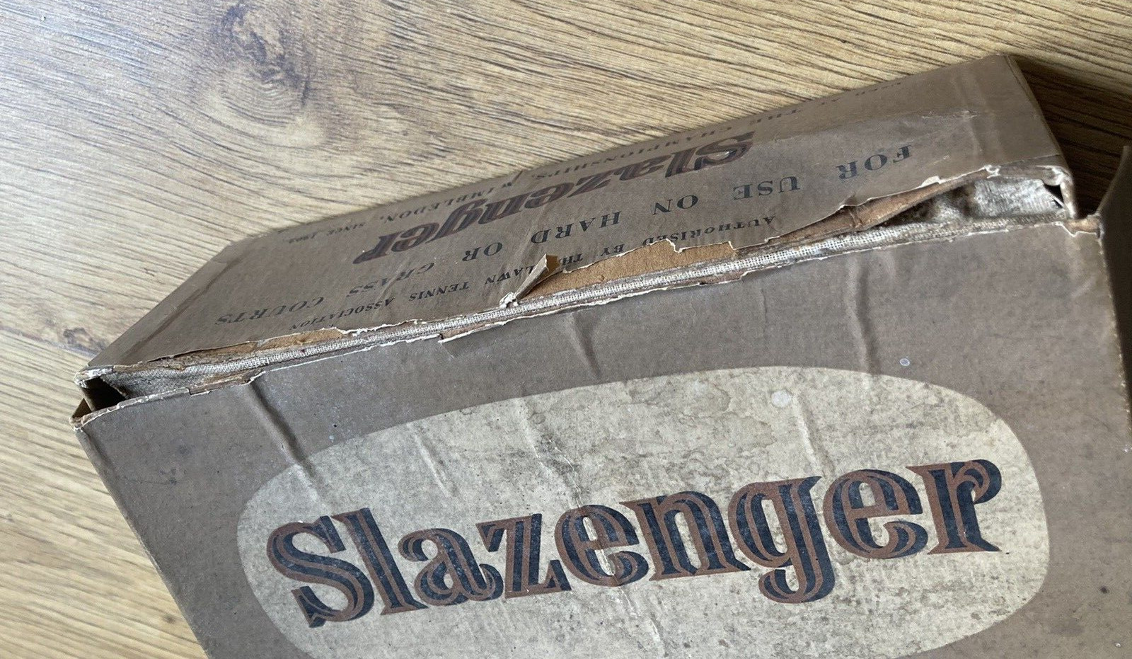 1950 Slazenger Vintage Tennis Ball Box, with 6 Balls, made in England! 8