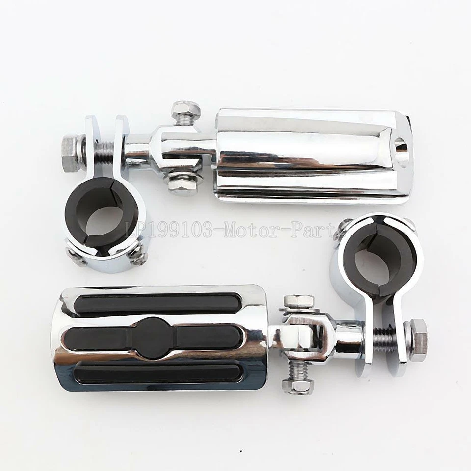 1-1/1 4" Highway Engine Guard Foot Pegs Mounts For Honda Valkyrie 1500 GL1500C - Image 4 of 4