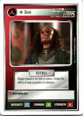 Star Trek Premiere 1E White Border WB CCG Card Torin