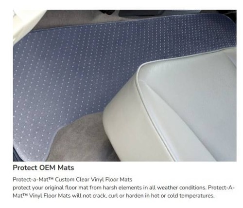 Full set 2 Row 4 Pc Clear Protect-A-Mat Custom Floor Mats for BMW - Made in USA - Picture 10 of 24