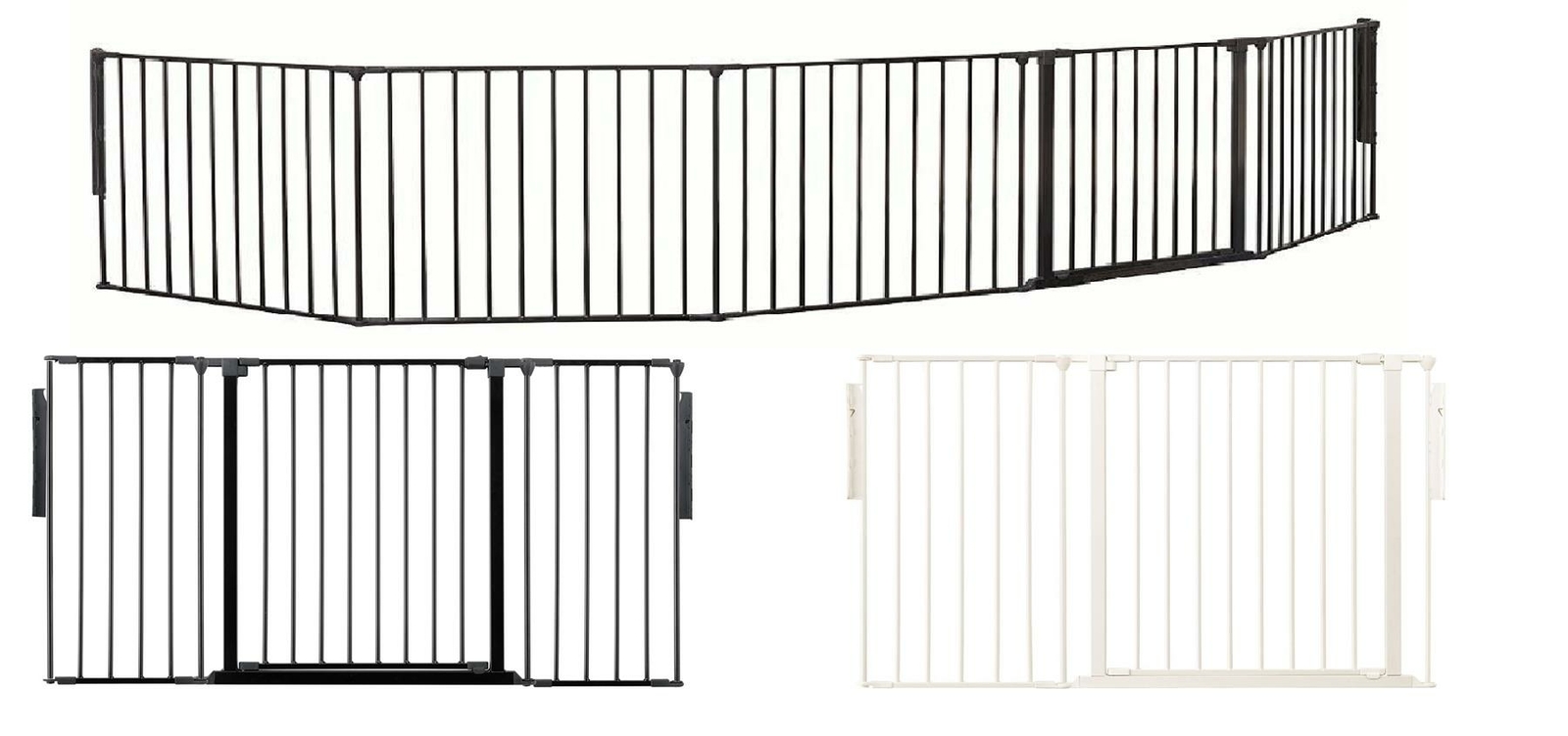 Safetots Extra Tall Extra Wide Baby Safety Stair Gate Room Divider Black White eBay