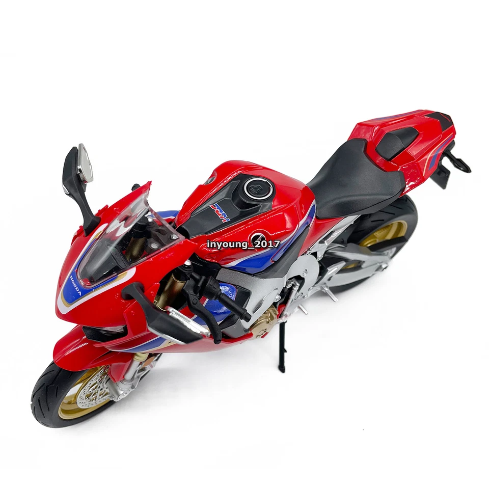 1:9 Honda CBR1000RR HRC Motorcycle Model Diecast Toy Car Boys Toys for Kids Red - Image 3 of 4