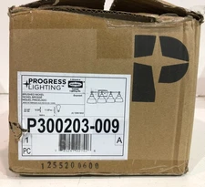 Progress Lighting Bramlett 4-Light Brushed Nickel w/ Black Shades Vanity Light