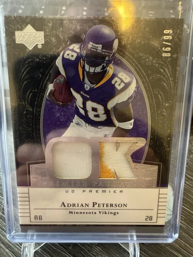 2007 Upper Deck Dual Patch Rookie Adrian Peterson RC 