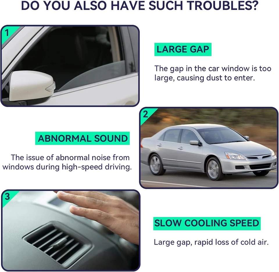 Sello de goma para puerta delantera izquierda para Honda CR-V CRV 2002 2003-2006 Foto 3 de 4