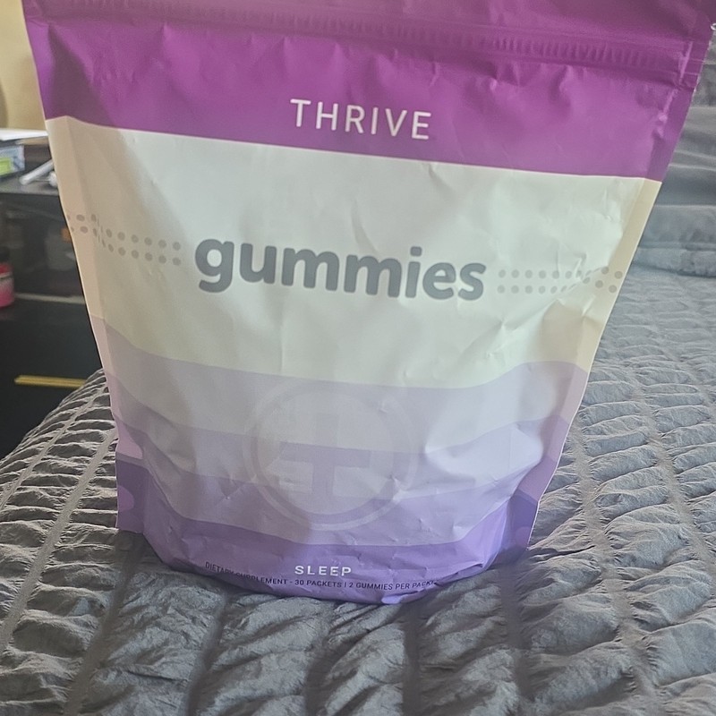 LE-VEL THRIVE Gummies Sleep Aid Melatonin 10mg Gummy, 30 Packets (60), Non-GMO