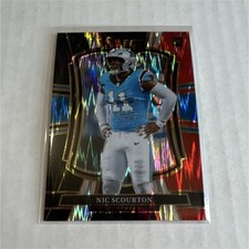 Panini 2025 Select Prizm Rookie Nic Scourton   #143 Black and Red Shock