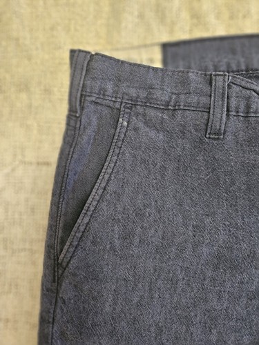 Levi's Two Horse Brand Linen Blend Pants Men's 38 x 32 Blue Jeans Navy - Picture 5 of 6