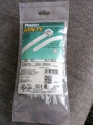 Panduit Kabelbinder PLT1M-C 100 Stück Weiß Neu
