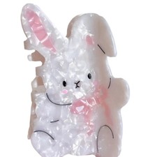 Rabbit Hair Claw Acrylic Hair Grip Hair Styling Tool Braid Ponytail Hair Clamp
