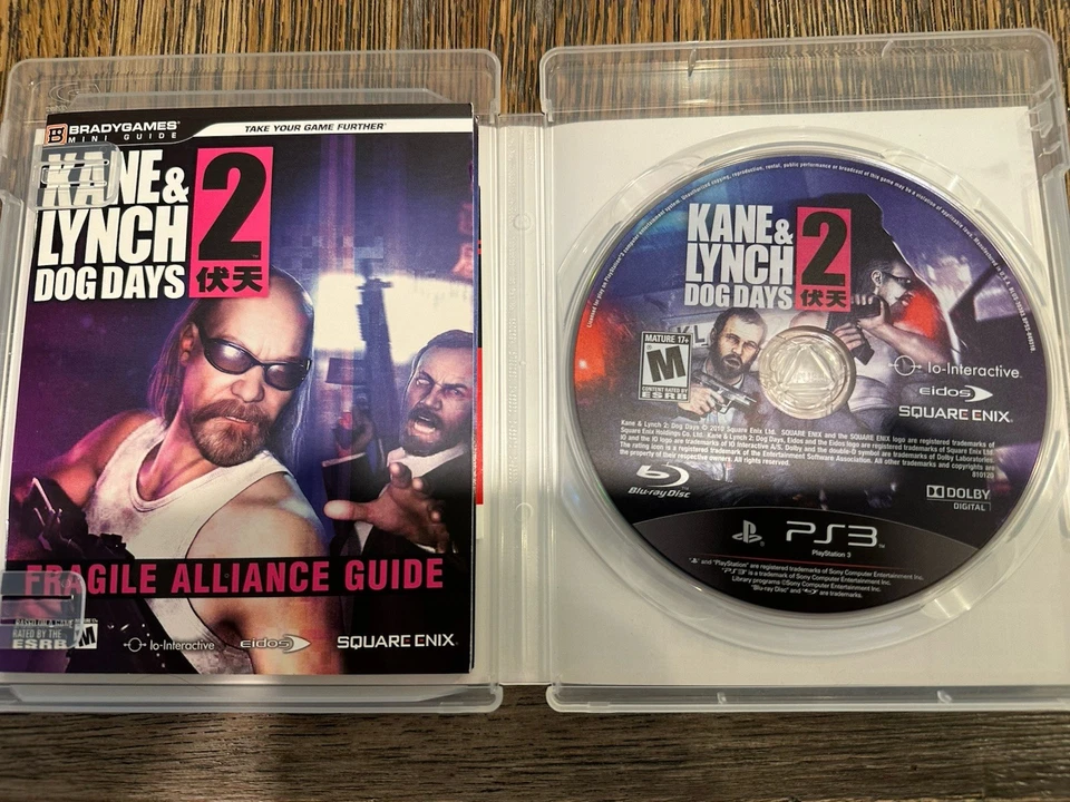 Sony Playstation 3 PS3 Kane & Lynch 2: Dog Days Juego Completo con Manual Foto 2 de 3