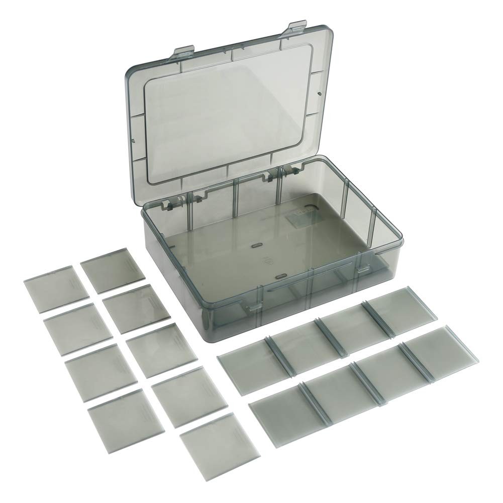 12-Grid Large Plastic Craft Storage Containers with Compartments for Organizing Supplies