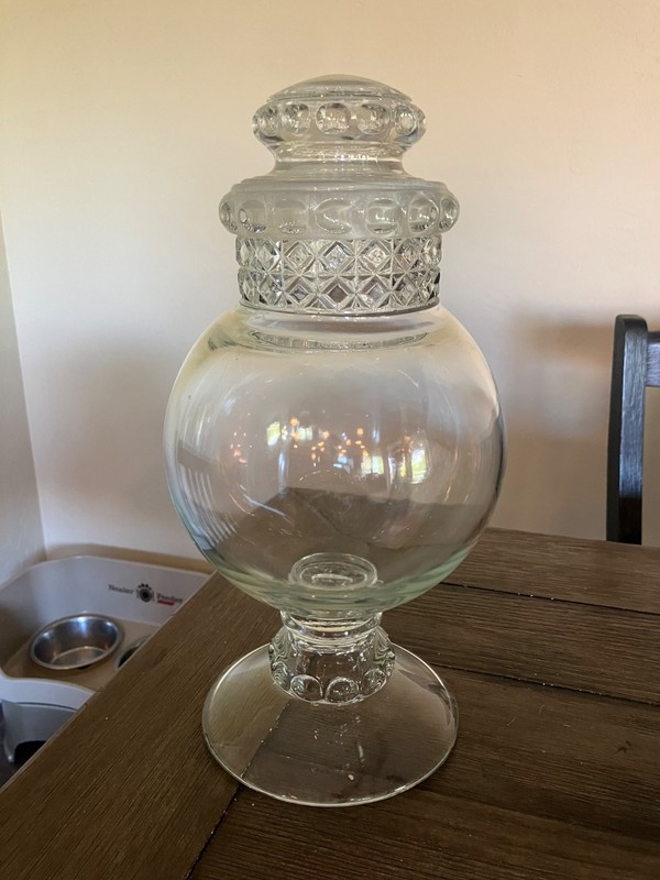 antique apothecary candy jar
