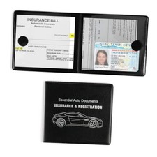UYYE Car Registration and Insurance Card Holder, Vehicle Glove Box Car black1